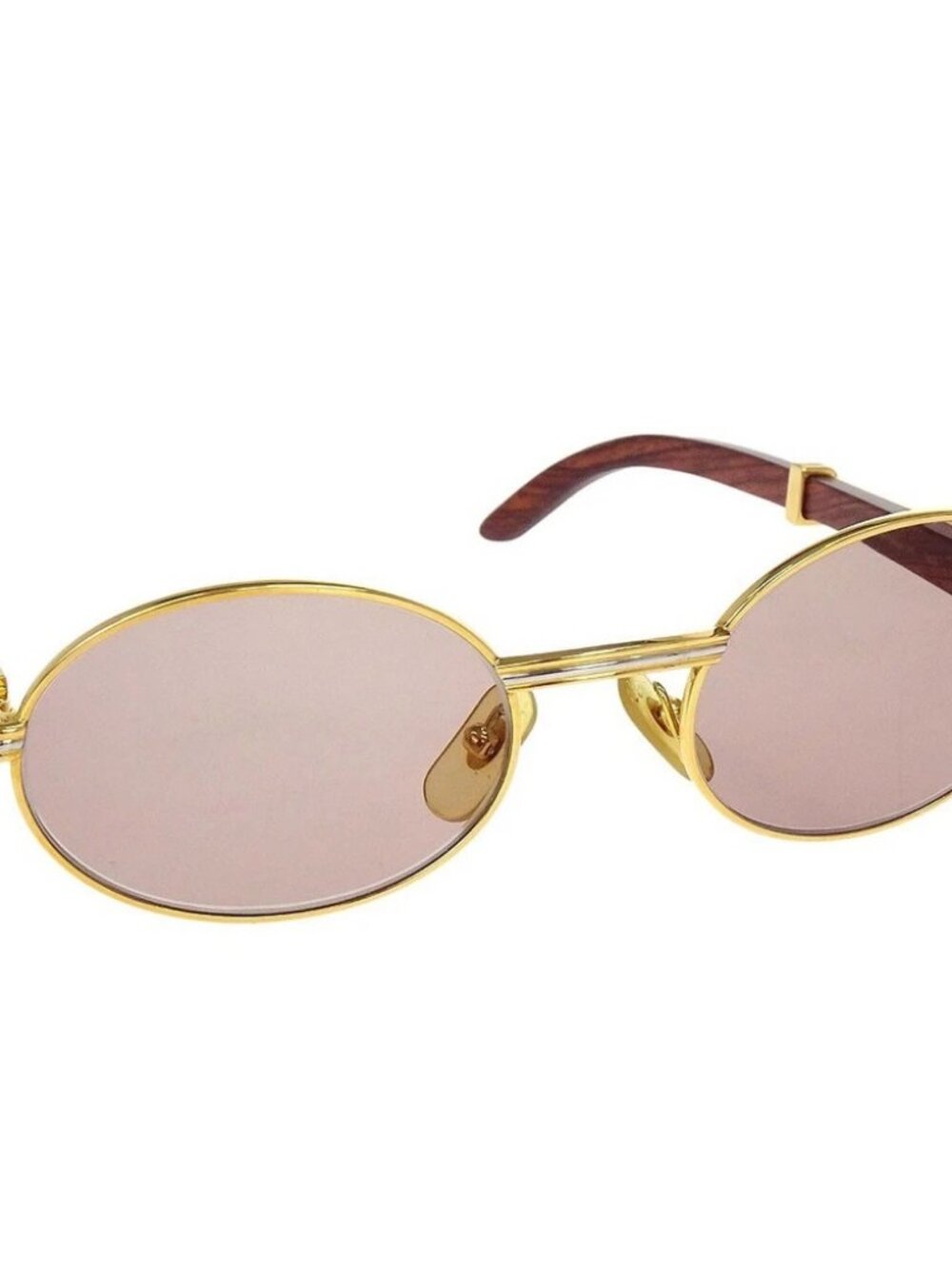 Cartier Sunglasses Eyewear Brown 140b Small Good 53□22 167357